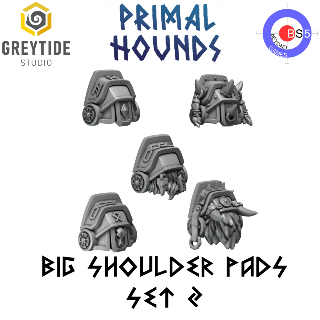 Big Shoulder Pads Set 2 - Primal Hounds - 1