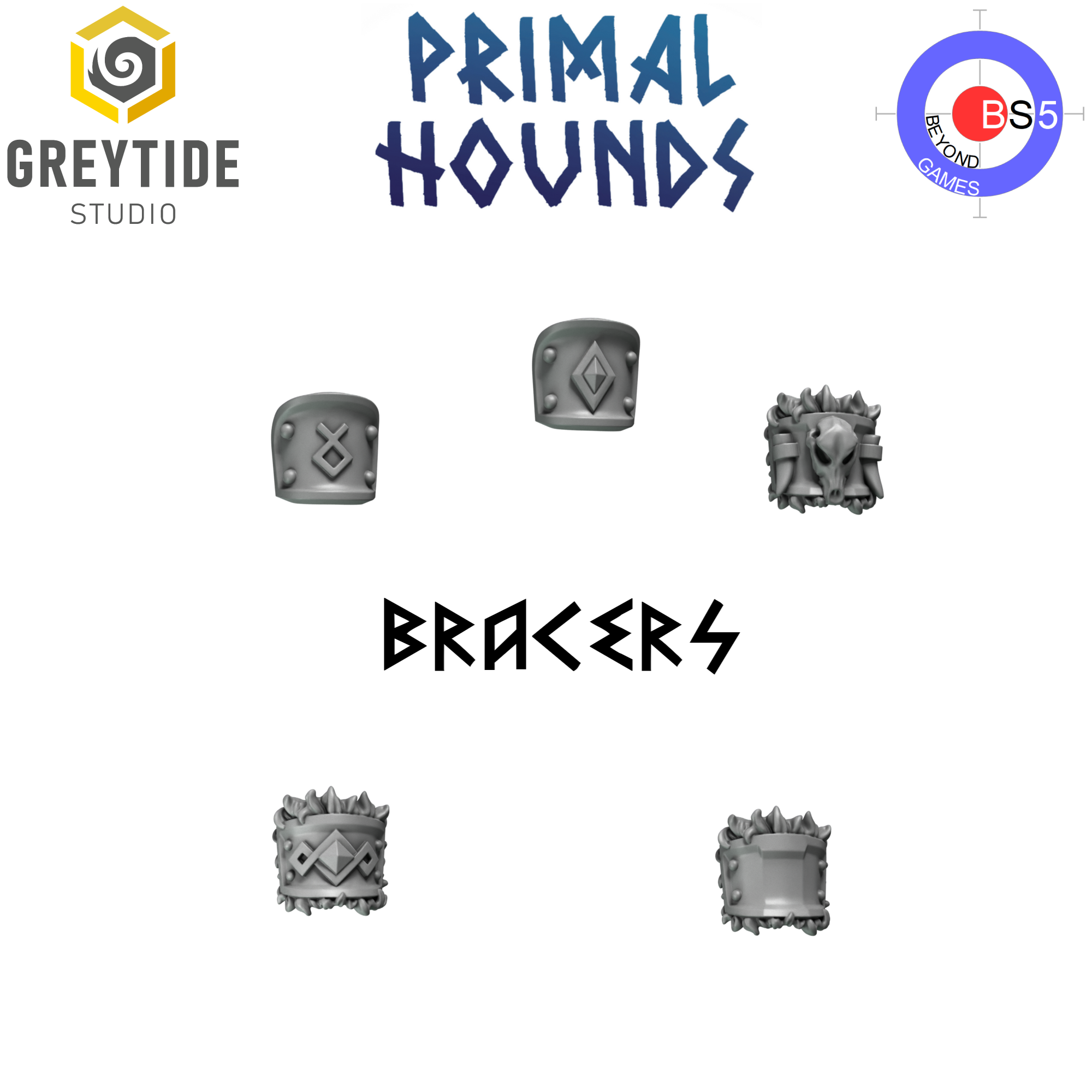 Bracers - Primal Hounds - Greytide Studio