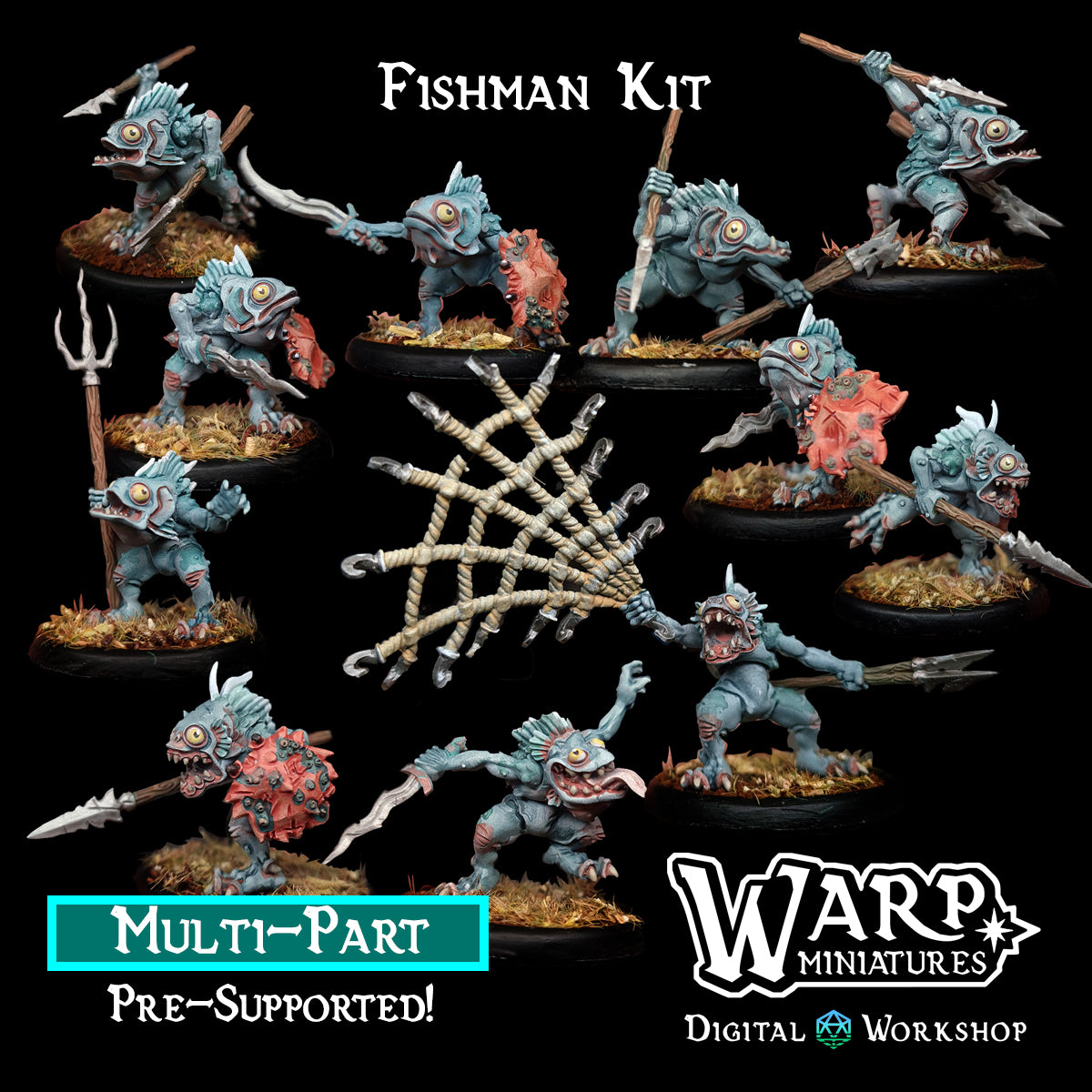 Fishman Horde - Warp Miniatures - Image 5
