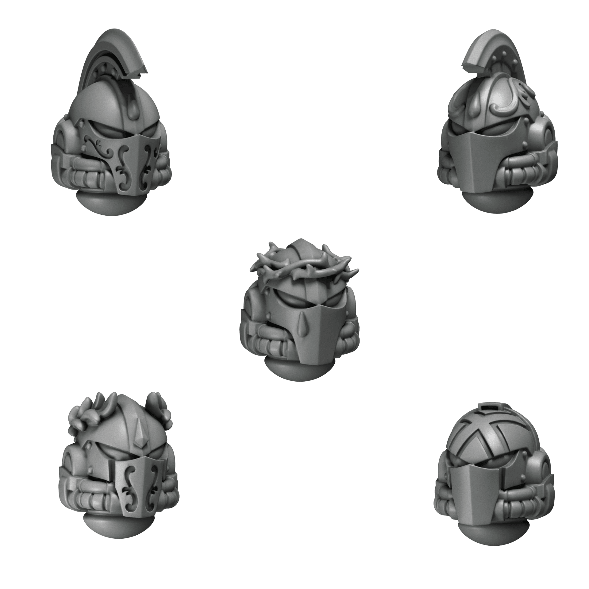 Head Set 5 - Crimson Lords - Image 2