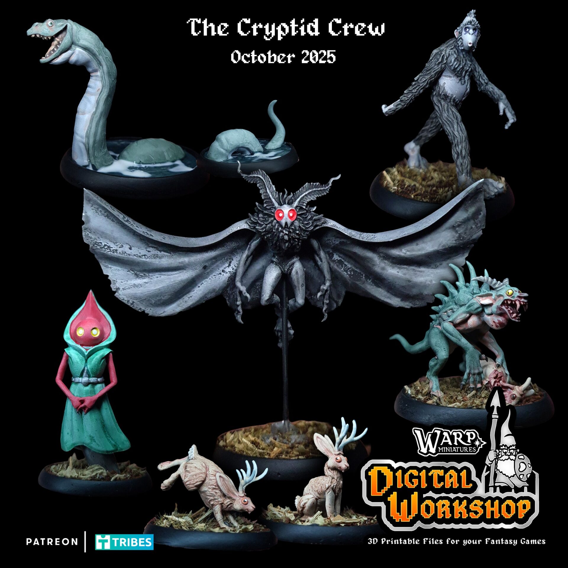 The Cryptid Crew - Warp Miniatures - 1